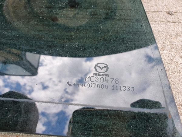 Mazda 6 Series 2008-2013 Rear Driver OS Door Window Glass