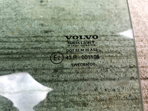 Volvo V70 MK1 1995-2000 Rear Passenger NS Door Window Glass